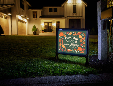 Pumpkin Spice & Everything Nice Yardsy Sign