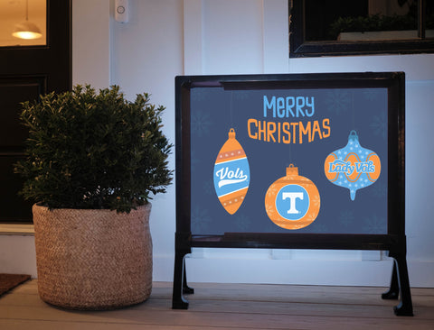Merry Christmas Ornaments Tennessee Yardsy Sign