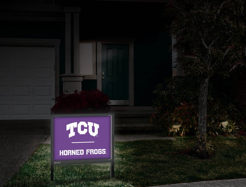 TCU Horned Frogs Purple Yardsy Sign