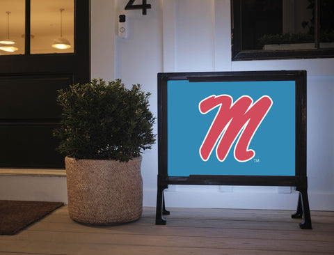 Mississippi M Mark Powder Blue Yardsy Sign