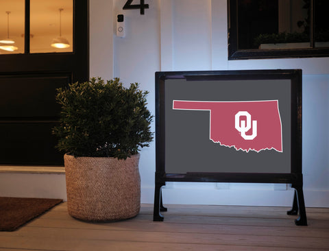 Oklahoma State Mark Black Yardsy Sign