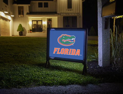 Florida Gator Mark Blue Yardsy Sign