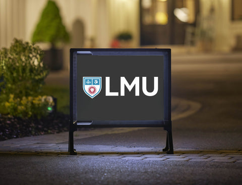 LMU Shield Mark Black Yardsy Sign