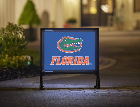 Florida Gator Mark Blue Yardsy Sign