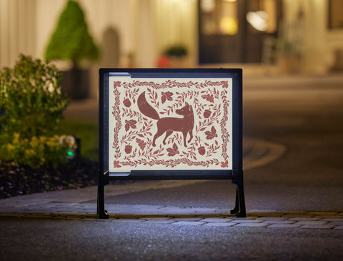 Forest Fox Yardsy Sign