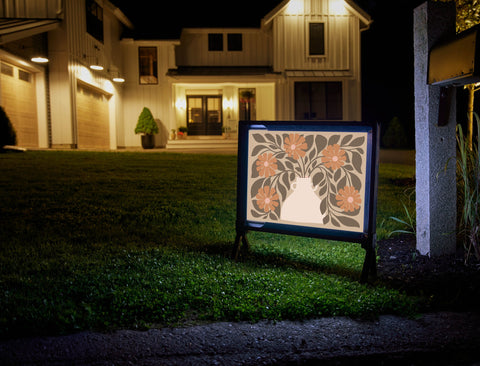 Flower Vase Yardsy Sign