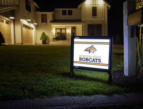 Montana State Bobcats White Yardsy Sign
