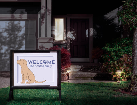 Welcome Dog Custom Yardsy Sign