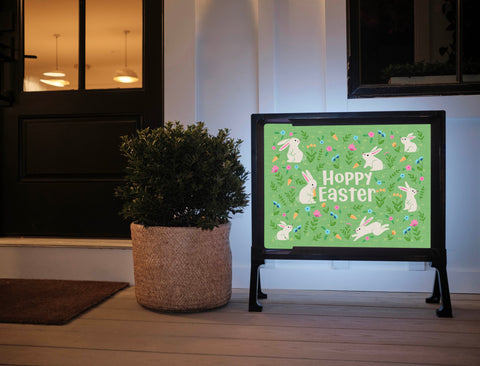 Hoppy Easter Garden Yardsy Sign