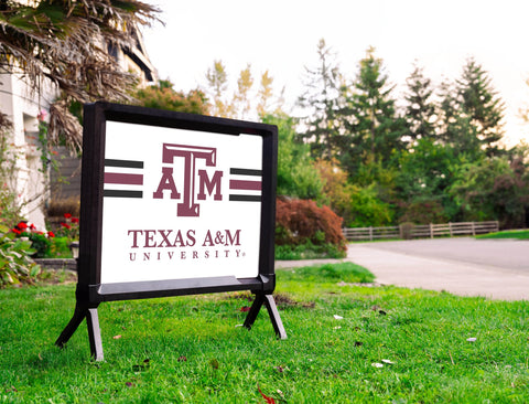 Texas A&M University TAM White Yardsy Sign