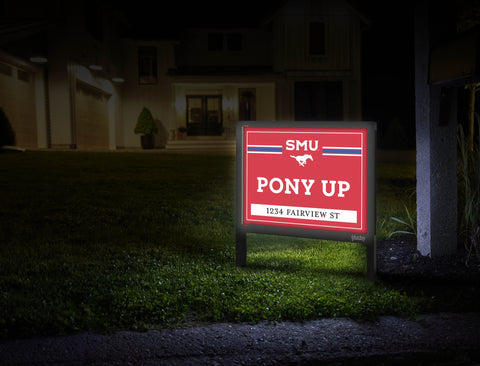 SMU Pony Up Custom Yardsy Sign