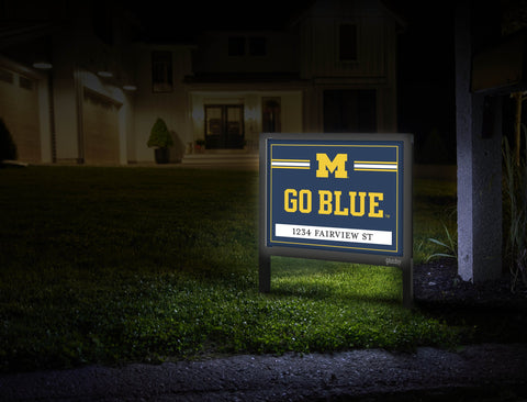 Michigan Go Blue Custom Yardsy Sign