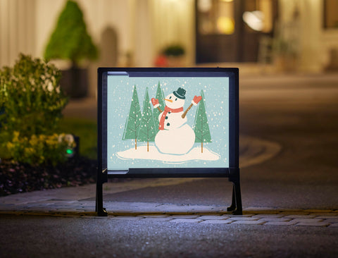 Winter Snowman Yardsy Sign