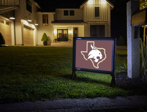 Texas State SuperCat Maroon Yardsy Sign
