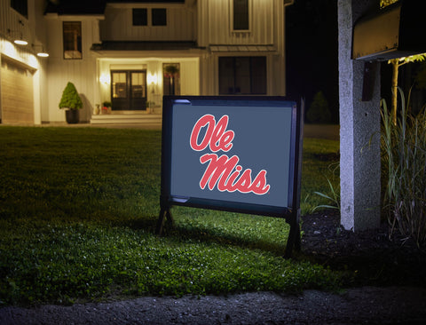 Mississippi Ole Miss Navy Yardsy Sign