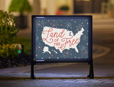 Land of the Free Yardsy Sign