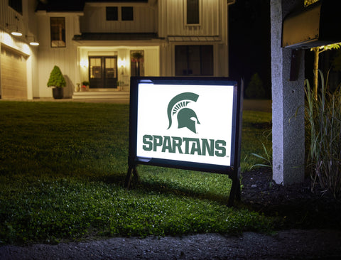 Michigan State Spartans White Yardsy Sign