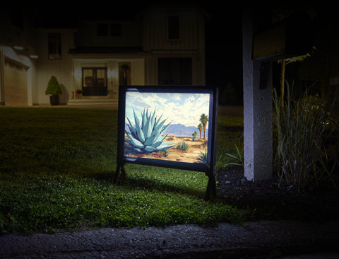 Agave Desert Palms Landscape Yardsy Sign