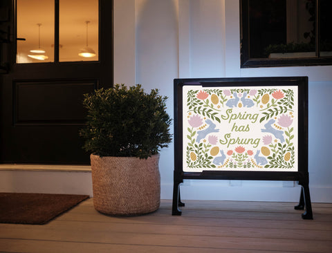 Spring Has Sprung Yardsy Sign