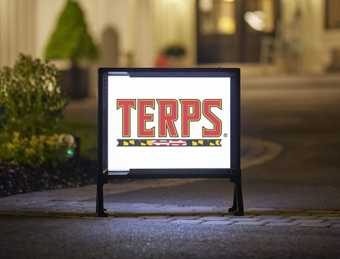 Maryland Terps Mark White Yardsy Sign