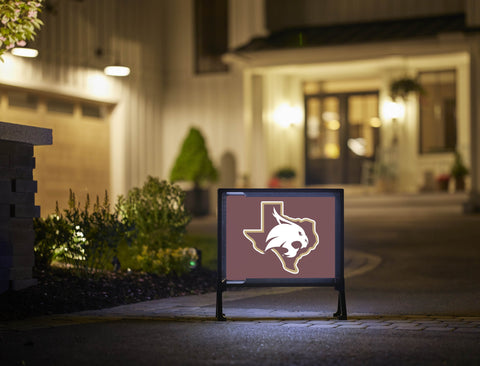 Texas State SuperCat Maroon Yardsy Sign