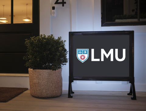 LMU Shield Mark Black Yardsy Sign