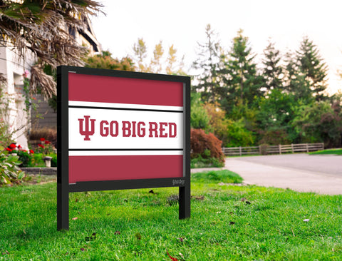 Indiana University Go Big Red Crimson Yardsy Sign V2 Yard