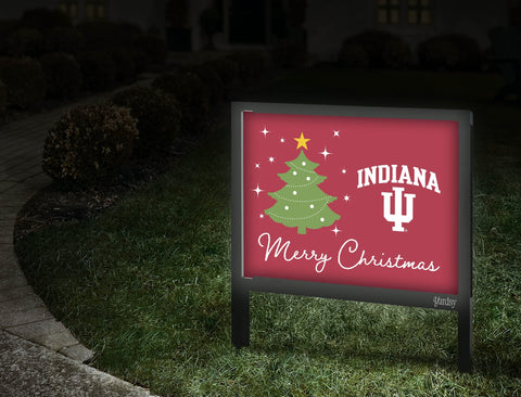Indiana University Merry Christmas Yardsy Sign Walkway
