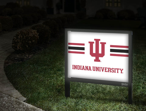 Indiana University Stripes White Yardsy Sign Walkway