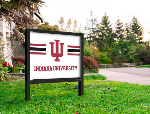 Indiana University Stripes White Yardsy Sign Yard