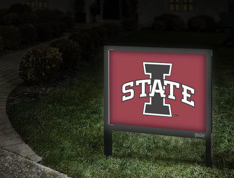 Iowa State Black Logo Yardsy Sign