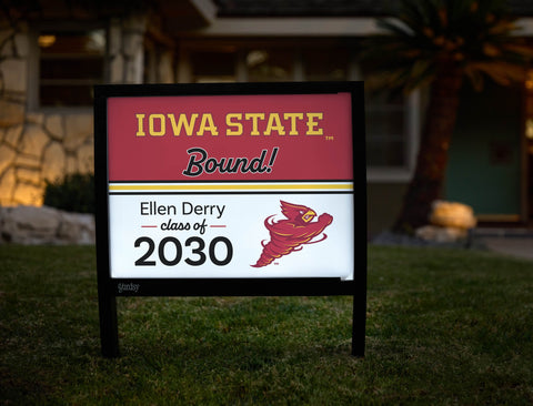 Iowa State College Bound Custom Yardsy Sign yard sign