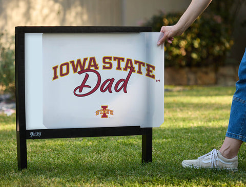 Iowa State Dad Yardsy Sign yard sign