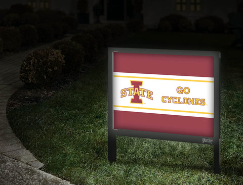 Iowa State Go Cyclones Cardinal Yardsy Sign Walkway