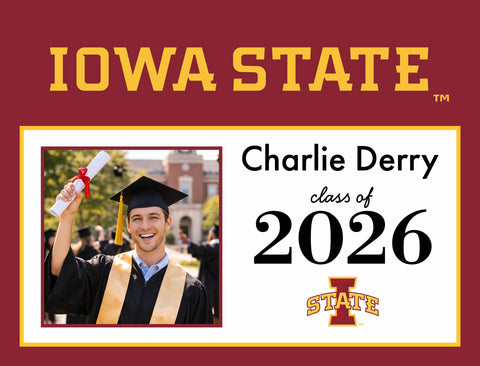 Iowa State Graduate Custom Yardsy Sign yard sign