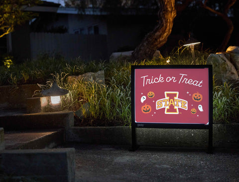Iowa State Halloween Trick Or Treat Yardsy Sign yard sign