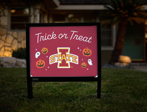 Iowa State Halloween Trick Or Treat Yardsy Sign yard sign