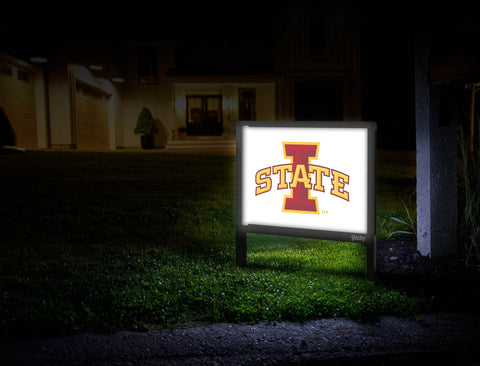 Iowa State White Logo Yardsy Sign
