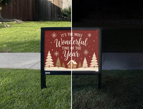 It's The Most Wonderful Time Of The Year Yardsy Sign yard sign