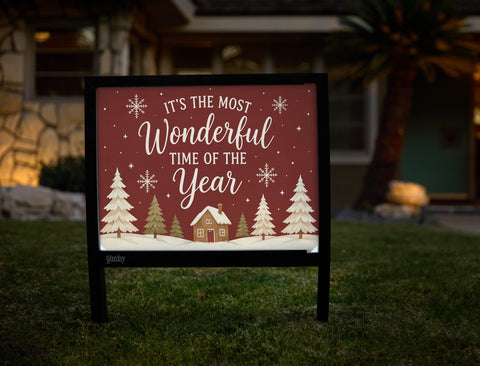 It's The Most Wonderful Time Of The Year Yardsy Sign yard sign