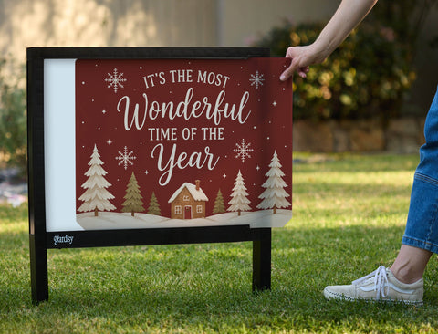 It's The Most Wonderful Time Of The Year Yardsy Sign yard sign