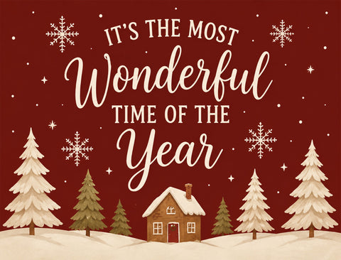 It's The Most Wonderful Time Of The Year Yardsy Sign yard sign