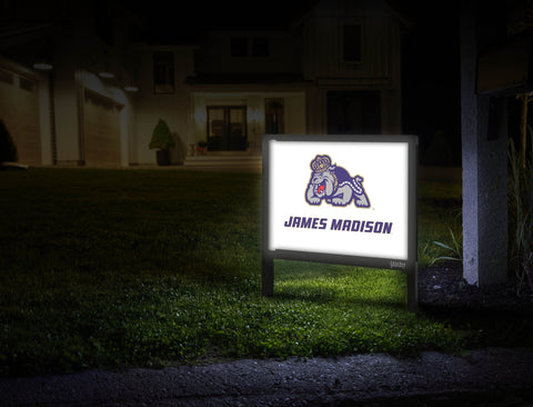 James Madison Duke White Yardsy Sign