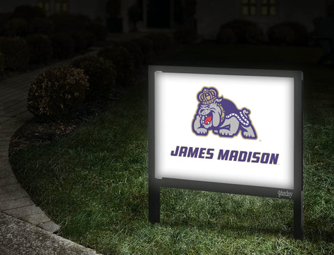 James Madison Duke White Yard Sign Walkway