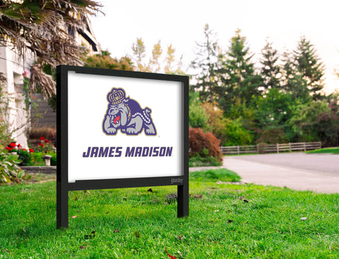 James Madison Duke White Yardsy Sign