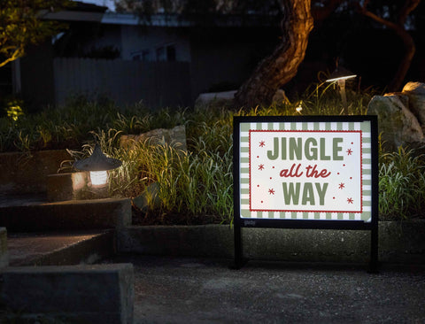 Jingle All The Way Yardsy Sign yard sign