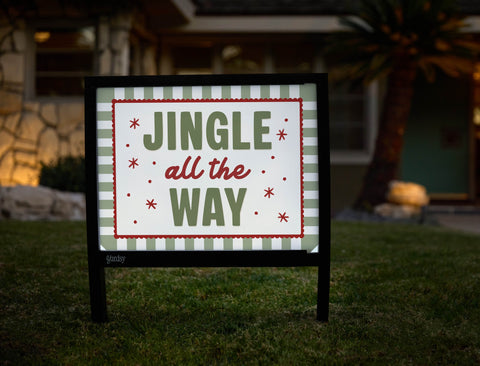 Jingle All The Way Yardsy Sign yard sign