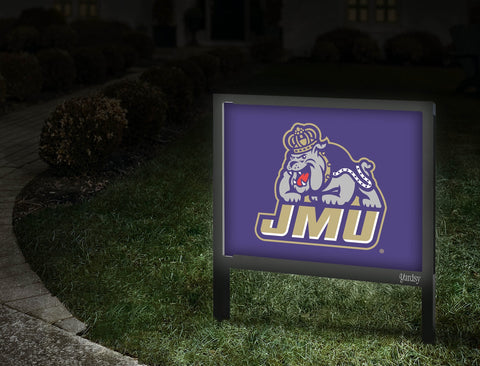 Jmu Duke Dog Combo Purple Yard Sign Walkway