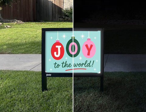 Joy To The World Ornaments Yardsy Sign yard sign