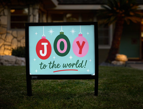 Joy To The World Ornaments Yardsy Sign yard sign